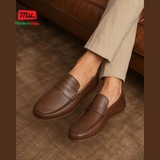 GIÀY LƯỜI DA THẬT NAM Alex-13_Brown (20-Marrone) - MADE IN ITALY - SẢN XUẤT TẠI ITALY