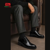 GIÀY DA THẬT NAM CÔNG SỞ Alex-17_Black (605) - MADE IN ITALY - SẢN XUẤT TẠI ITALY