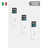 PACK 2 ĐÔI TẤT NAM NỬA BÀN CHÂN MÀU TRẮNG - CARRERA JEANS - NHẬP KHẨU CHÍNH HÃNG TỪ Ý