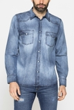ÁO SƠ MI NAM DÀI TAY VẢI DENIM NHẸ 210A1005X – CARRERA JEANS - NHẬP KHẨU CHÍNH HÃNG TỪ Ý