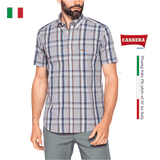 ÁO SƠ MI NAM CỘC TAY HỌA TIẾT KẺ CARO – CARRERA JEANS - NHẬP KHẨU CHÍNH NGẠCH TỪ Ý