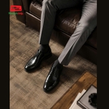 GIÀY DA THẬT NAM CÔNG SỞ Alex-17_Black (605) - MADE IN ITALY - SẢN XUẤT TẠI ITALY