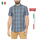 ÁO SƠ MI NAM CỘC TAY HỌA TIẾT KẺ CARO – CARRERA JEANS - NHẬP KHẨU CHÍNH NGẠCH TỪ Ý