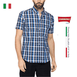 ÁO SƠ MI NAM CỘC TAY HỌA TIẾT KẺ CARO – CARRERA JEANS - NHẬP KHẨU CHÍNH NGẠCH TỪ Ý