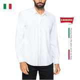ÁO SƠ MI NAM MÀU TRẮNG T2201223A – CARRERA JEANS - NHẬP KHẨU CHÍNH HÃNG TỪ Ý