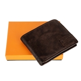 VÍ NAM MÀU NÂU 4207220 - RAUL - Brown – GIANNI CONTI - SẢN XUẤT THỦ CÔNG TỪ ITALY