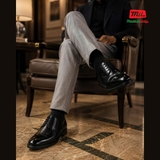 GIÀY DA THẬT NAM CÔNG SỞ Alex-17_Black (605) - MADE IN ITALY - SẢN XUẤT TẠI ITALY