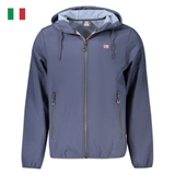 ÁO KHOÁC NỈ NAM CÓ MŨ MÀU XANH THAN - NORWAY - NHẬP KHẨU CHÍNH HÃNG TỪ Ý