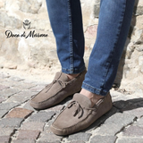 GIÀY LƯỜI DA LỘN NAM (DA THẬT) - DUCA DI MORRONE - SẢN XUẤT TẠI ITALY