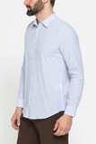 ÁO SƠ MI DÀI TAY NAM PHỐI VẢI LINEN VÀ COTTON HỌA TIẾT KẺ SỌC T220A1251X – CARRERA JEANS - NHẬP KHẨU CHÍNH NGẠCH TỪ Ý