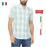 ÁO SƠ MI NAM CỘC TAY HỌA TIẾT KẺ CARO – CARRERA JEANS - NHẬP KHẨU CHÍNH NGẠCH TỪ Ý