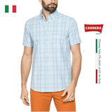 ÁO SƠ MI NAM CỘC TAY HỌA TIẾT KẺ CARO – CARRERA JEANS - NHẬP KHẨU CHÍNH NGẠCH TỪ Ý