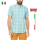 ÁO SƠ MI NAM CỘC TAY HỌA TIẾT KẺ CARO – CARRERA JEANS - NHẬP KHẨU CHÍNH NGẠCH TỪ Ý