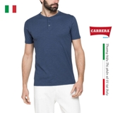 ÁO THUN NAM JERSEY COTTON CỔ CHỮ V CÀI KHUY– CARRERA JEANS - NHẬP KHẨU CHÍNH HÃNG TỪ Ý