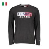 ÁO LEN CỔ TRÒN NAM MÀU ĐEN - TOMMY HILFIGER - NHẬP KHẨU CHÍNH HÃNG TỪ Ý