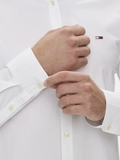 ÁO SƠ MI NAM MÀU TRẮNG DM0DM19519 - TOMMY HILFIGER - NHẬP KHẨU CHÍNH HÃNG TỪ Ý