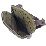 TÚI ĐEO CHÉO DA THẬT MÀU NÂU 4072570-20 - GIANNI CONTI - SẢN XUẤT THỦ CÔNG TỪ ITALY