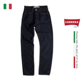 QUẦN JEANS NAM ỐNG ĐỨNG XANH ĐẬM VIỀN CHỈ VÀNG - CARRERA JEANS - NHẬP KHẨU CHÍNH HÃNG TỪ Ý