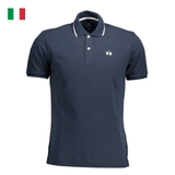 ÁO POLO NAM MÀU XANH THAN VIỀN CỔ - LA MARTINA - NHẬP KHẨU CHÍNH HÃNG TỪ Ý