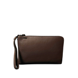 CLUTCH DA THẬT NAM MÀU NÂU 1812212-28 - GIANNI CONTI - SẢN XUẤT THỦ CÔNG TẠI ITALY