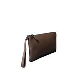 CLUTCH DA THẬT NAM MÀU NÂU 1812212-28 - GIANNI CONTI - SẢN XUẤT THỦ CÔNG TẠI ITALY