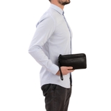 CLUTCH DA THẬT NAM MÀU ĐEN 1812216 - LOIS - Black – GIANNI CONTI - SẢN XUẤT THỦ CÔNG TỪ ITALY