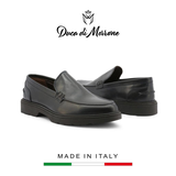 GIÀY LƯỜI DA NAM (DA THẬT) - DUCA DI MORRONE - SẢN XUẤT TẠI ITALY