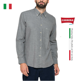 ÁO SƠ MI NAM VẢI FLANNEL COTTON 213B1221X – CARRERA JEANS - NHẬP KHẨU CHÍNH NGẠCH TỪ Ý
