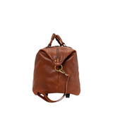 TÚI DU LỊCH CALFSKIN 1010 - Brown -  MEDICI OF FLORENCE - SẢN XUẤT THỦ CÔNG TẠI ITALIA