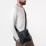 TÚI ĐEO CHÉO DA THẬT MÀU ĐEN 2092880-10 - GIANNI CONTI - SẢN XUẤT THỦ CÔNG TỪ ITALY