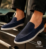 GIÀY LƯỜI DA THẬT NAM (21 Casmocio Blu) - VALDORO - SẢN XUẤT TẠI ITALY