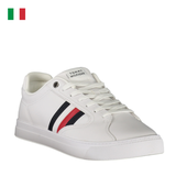 GIÀY SNEAKER NAM MÀU TRẮNG - TOMMY HILFIGER - NHẬP KHẨU CHÍNH HÃNG TỪ Ý