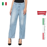 QUẦN BAGGY JEANS NỮ MÀU XANH NHẠT - CARRERA JEANS - NHẬP KHẨU CHÍNH HÃNG TỪ ITALIA