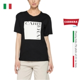 ÁO PHÔNG NỮ MÀU ĐEN - CARRERA JEANS - NHẬP KHẨU CHÍNH HÃNG TỪ ITALIA