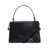 TÚI QUAI XÁCH DA CALFSKIN 2410 - Black -  MEDICI OF FLORENCE - SẢN XUẤT THỦ CÔNG TẠI ITALIA