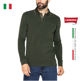 ÁO DÀI TAY NAM MÀU TRƠN VẢI COTTON JERSEY - CARRERA JEANS - NHẬP KHẨU CHÍNH NGẠCH TỪ ITALIA