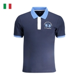 ÁO POLO NAM SLIM FIT MÀU XANH THAN - LA MARTINA - NHẬP KHẨU CHÍNH HÃNG TỪ Ý