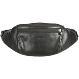 TÚI ĐEO HÔNG DA THẬT MÀU ĐEN 915055-10 - GIANNI CONTI - SẢN XUẤT THỦ CÔNG TẠI ITALY