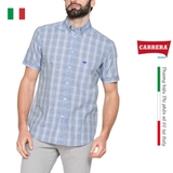 ÁO SƠ MI NAM CỘC TAY HỌA TIẾT KẺ Ô – CARRERA JEANS - NHẬP KHẨU CHÍNH HÃNG TỪ Ý