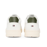 GIÀY SNEAKER NAM MÀU TRẮNG - TOMMY HILFIGER - NHẬP KHẨU CHÍNH HÃNG TỪ Ý