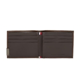 VÍ DA THẬT NAM MÀU NÂU - TOMMY HILFIGER - NHẬP KHẨU CHÍNH HÃNG TỪ Ý