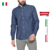 ÁO SƠ MI DENIM CLASSIC NAM XANH BLUE – CARRERA JEANS - NHẬP KHẨU CHÍNH HÃNG TỪ Ý