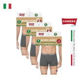 PACK 2 QUẦN SỊP ĐÙI NAM MÀU XÁM - CARRERA JEANS - NHẬP KHẨU CHÍNH HÃNG TỪ Ý