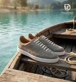 GIÀY SNEAKER DA THẬT NAM (3001 Camoscio Beigie) - VALDORO - SẢN XUẤT TẠI ITALY