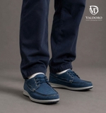 GIÀY LƯỜI DA THẬT NAM (09 Nabuk Jeans) - VALDORO - SẢN XUẤT TẠI ITALY