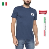 ÁO THUN NAM CỘC TAY BASIC MÀU XANH SẪM DENIM IN LOGO – CARRERA JEANS - NHẬP KHẨU CHÍNH HÃNG TỪ Ý