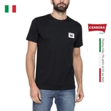 ÁO THUN NAM CỘC TAY BASIC MÀU ĐEN IN LOGO – CARRERA JEANS - NHẬP KHẨU CHÍNH HÃNG TỪ Ý
