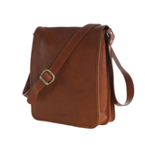 TÚI ĐÉO CHÉO DA Vegetable-Tanned Calfskin 3700-Brown -  MEDICI OF FLORENCE - SẢN XUẤT THỦ CÔNG TẠI ITALY