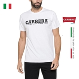ÁO THUN NAM CỘC TAY BASIC MÀU TRẮNG IN LOGO – CARRERA JEANS - NHẬP KHẨU CHÍNH HÃNG TỪ Ý