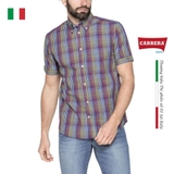 ÁO SƠ MI NAM CỘC TAY HỌA TIẾT KẺ Ô – CARRERA JEANS - NHẬP KHẨU CHÍNH HÃNG TỪ Ý